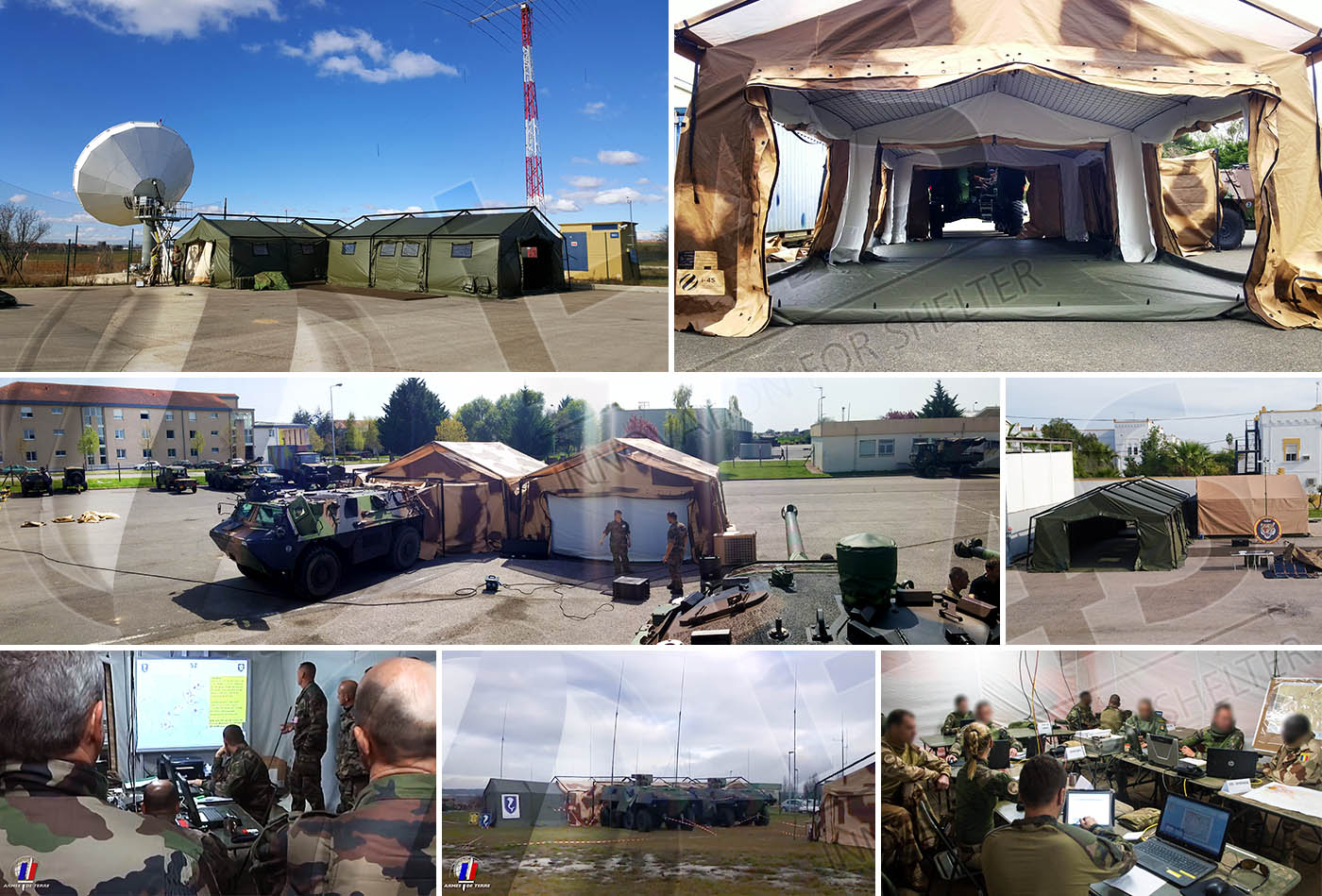Poste de commandement opérationnel (PCO), tente militaire PC, PC JOC